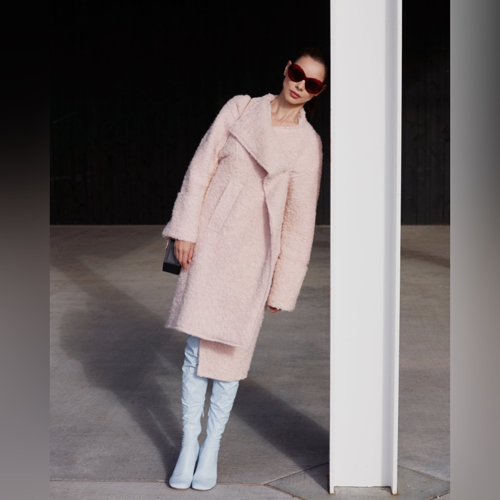 Elizabeth and James fluffy coat